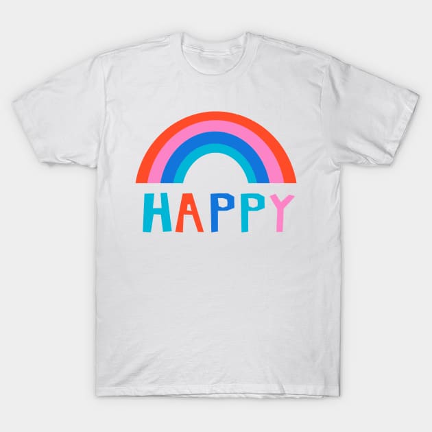 Happy Rainbow T-Shirt by wacka